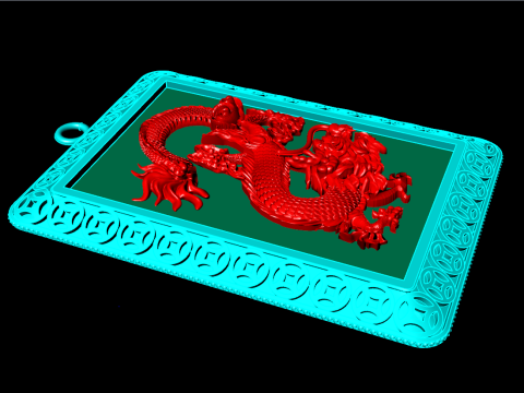 Drachenanhänger - Herrenanhänger - N6286 3D Druckmodell