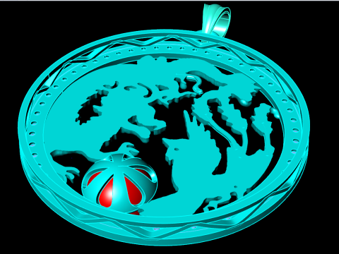 Pingente dragão fênix - Pingente dragão - Pingente fênix - N491 Modelo de Impressão 3D