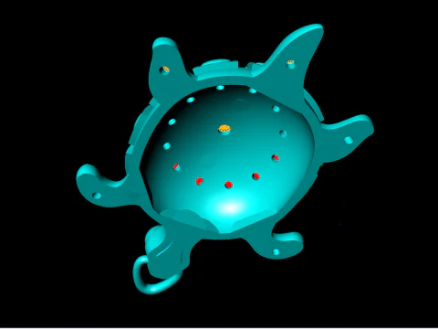 Turtle Pendant - N1003 3D Print Model
