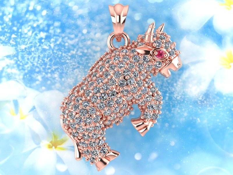 Pingente Vaca - Pingente Búfalo - Pingente Touro - Pingente Gaur - N794 Modelo de Impressão 3D .c4d .max .obj .3ds .fbx .stl .blend 