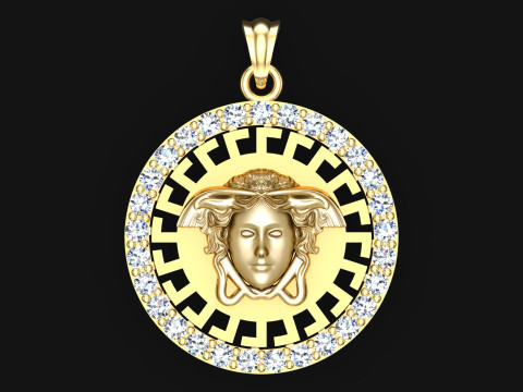 Pingente Medusa - N6754 Modelo de Impressão 3D