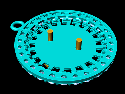 मेडुसा पेंडेंट - N6754 3D प्रिंट मॉडल
