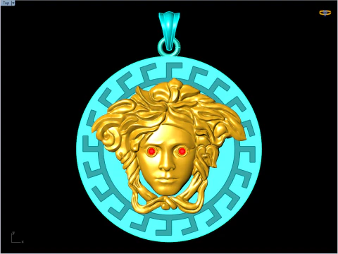 Medusa pendant - N5375 3D Print Model