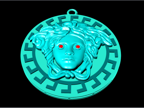 मेडुसा पेंडेंट - N5375 3D प्रिंट मॉडल