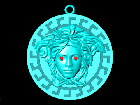 मेडुसा पेंडेंट - N5375 3D प्रिंट मॉडल