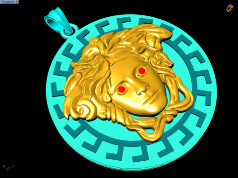 मेडुसा पेंडेंट - N5375 3D प्रिंट मॉडल