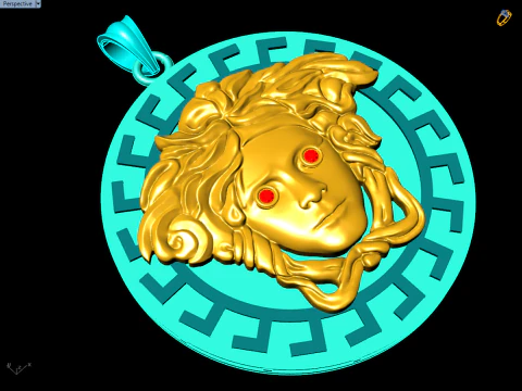 Medusa pendant - N5375 3D Print Model