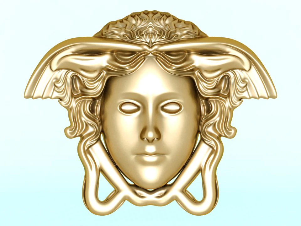 Medusa for pendant - Human head for rings - Medusa for jewelry - N122615 3D Print Model .c4d .max .obj .3ds .fbx .stl .blend 