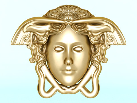 Medusa for pendant - Human head for rings - Medusa for jewelry - N122615 3D Print Model