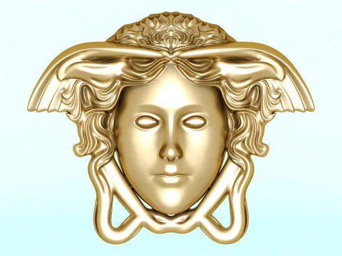 Медуза для кулона - Голова людини для каблучок - Медуза для ювелірних виробів - N122615 3D Принт Модель