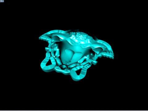 Medusa for pendant - Human head for rings - Medusa for jewelry - N122615 3D Print Model