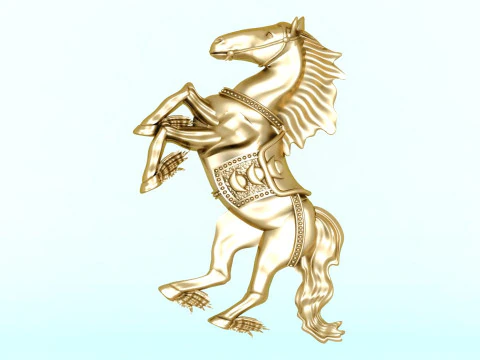 Horse for jewelry - Horse for pendant - Horse for ring - N5380 3D Print Model