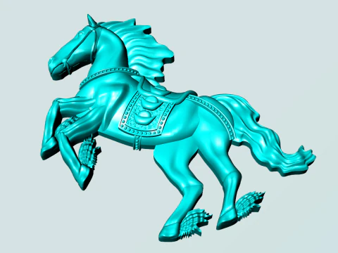 Horse for jewelry - Horse for pendant - Horse for ring - N5380 3D Print Model