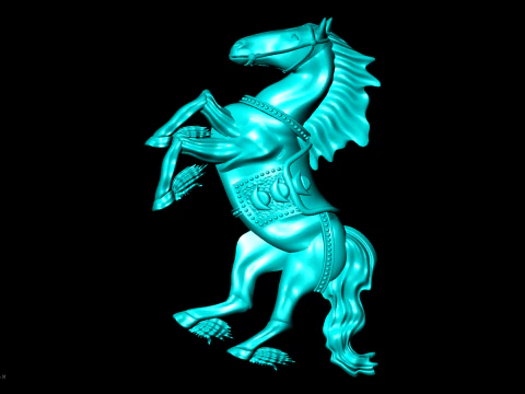 Horse for jewelry - Horse for pendant - Horse for ring - N5380 3D Print Model