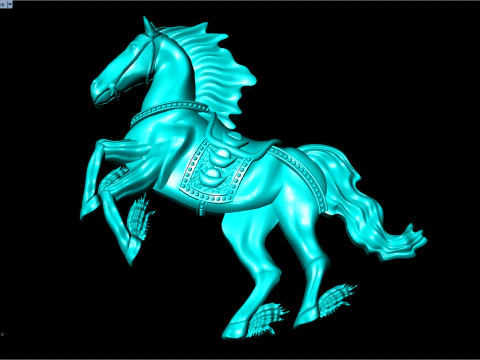 Horse for jewelry - Horse for pendant - Horse for ring - N5380 3D Print Model