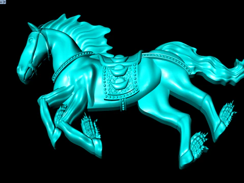 Horse for jewelry - Horse for pendant - Horse for ring - N5380 3D Print Model
