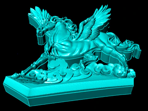 Angel horse for jewelry - Angel horse ring - Winged horse - N306 3D Print Model