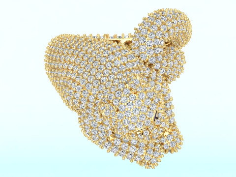 Leopard Ring - Cheetah ring - Panther ring - Panda ring - N228836 3D Print Model