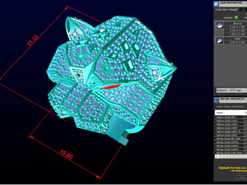 Leopard rings - Cheetah ring - Panther ring - Men ring - N808 3D Print Model