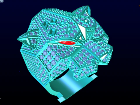 Leopard rings - Cheetah ring - Panther ring - Men ring - N808 3D Print Model