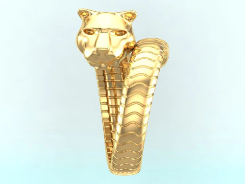 Leopard rings - Cheetah ring - Panther ring - Men ring - N1144 3D Print Model
