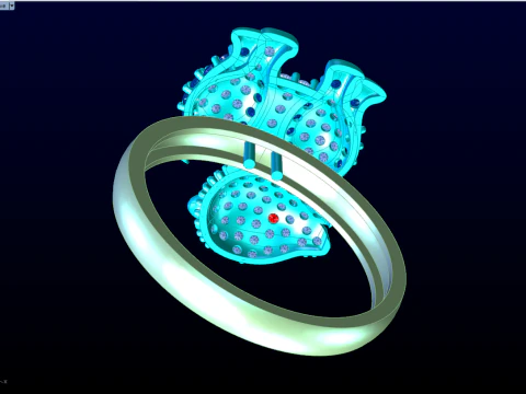 Dog ring - Pet ring - Puppy ring - Zodiac dog ring - N760 3D Print Model