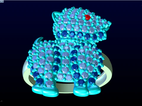 Dog ring - Pet ring - Puppy ring - Zodiac dog ring - N760 3D Print Model