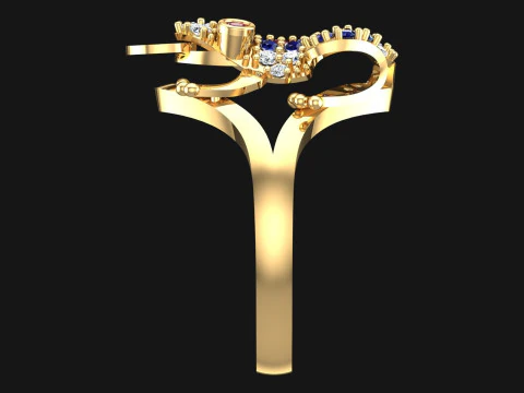 Toad ring - Jin Chan ring - Diamond ring - N700 3D Print Model