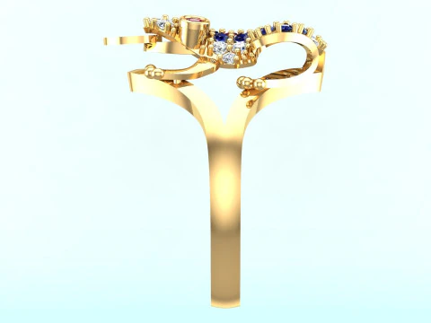 Toad ring - Jin Chan ring - Diamond ring - N700 3D Print Model