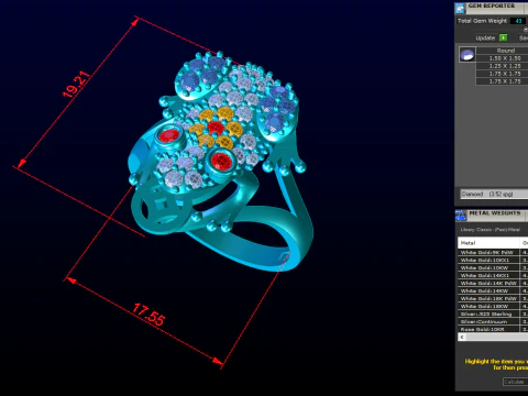 Toad ring - Jin Chan ring - Diamond ring - N700 3D Print Model
