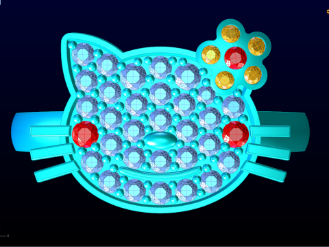 Hello kitty ring - Cat ring - Womens ring - N161 3D Print Model