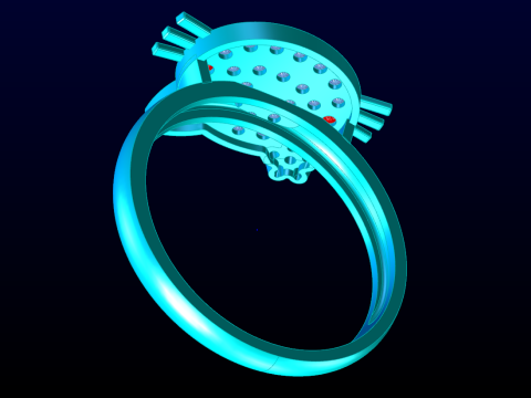 Hello kitty ring - Cat ring - Womens ring - N161 3D Print Model