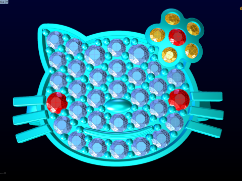 Hello kitty ring - Cat ring - Womens ring - N161 3D Print Model