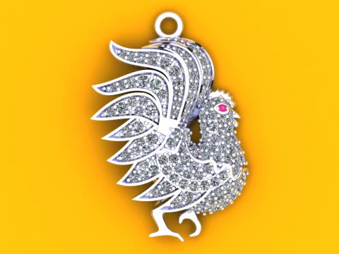 Chicken Pendant - N257 3D Print Model