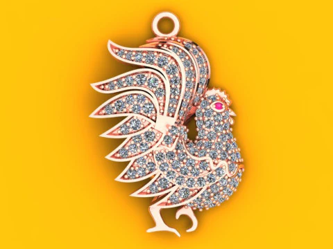 Chicken Pendant - N257 3D Print Model