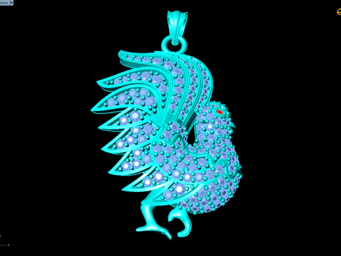 Chicken Pendant - N257 3D Print Model