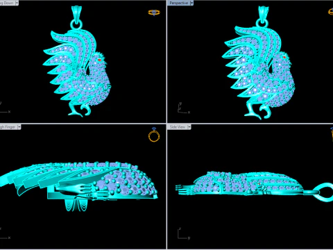 Chicken Pendant - N257 3D Print Model