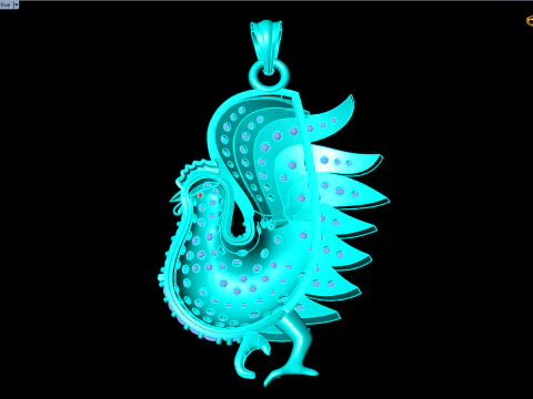 Chicken Pendant - N257 3D Print Model