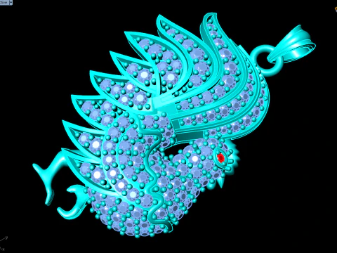 Chicken Pendant - N257 3D Print Model