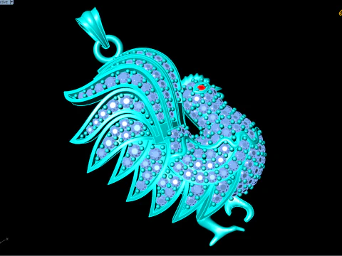 Chicken Pendant - N257 3D Print Model