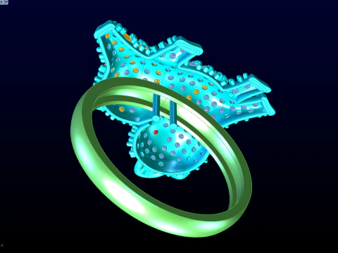 Pig ring - Womens pig ring - Womens ring - N765 3D Print Model