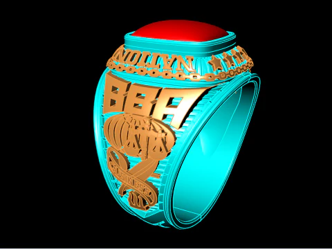 War ring - Army ring - Eagle ring - Mens ring - N350 3D Print Model