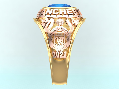Бойові персні - Армійські персні - Перстень Манчестер Юнайтед - N913 3D Принт Модель