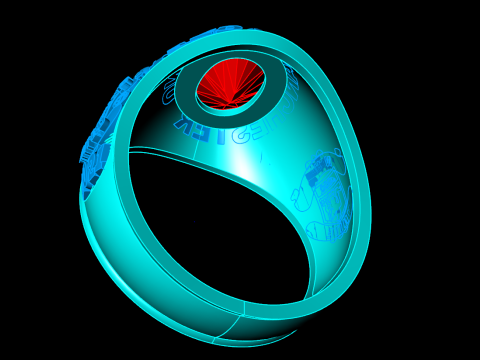 Бойові персні - Армійські персні - Перстень Манчестер Юнайтед - N913 3D Принт Модель