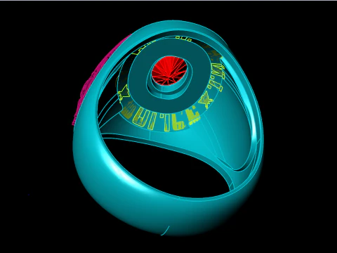 War rings - Army rings - Police ring - N1147 3D Print Model