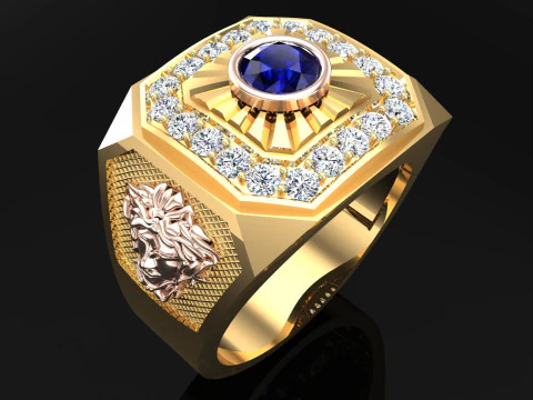 Medusa-ring - Herenring - N955 3D printmodel