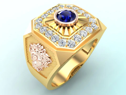 Medusa-ring - Herenring - N955 3D printmodel