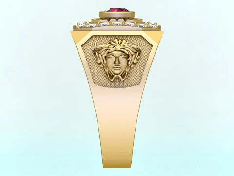 Medusa-ring - Herenring - N955 3D printmodel