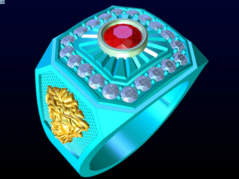 Medusa-ring - Herenring - N955 3D printmodel