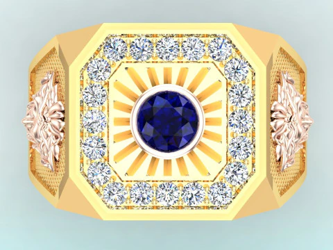 Medusa-ring - Herenring - N955 3D printmodel